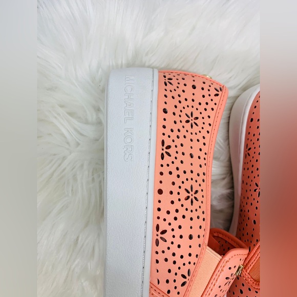 New MICHAEL Michael Kors Kane Perforated Slip-On Sneakers - Picture 7 of 9